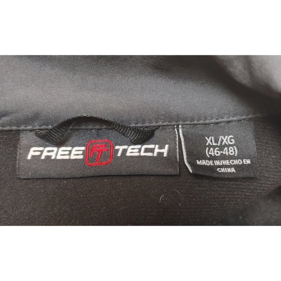 Free Tech Black and Gray Zip Up Hooded Jacket Size XL - Picture 4 of 4